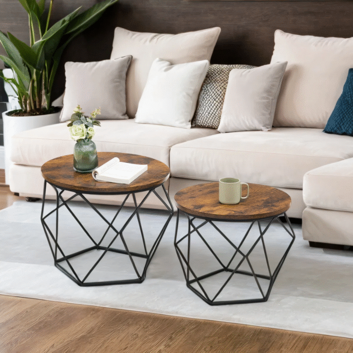 Zenith Living 2 Piece Bunching Coffee Table Sets - Image 1