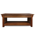 MetroSphere Solid Wood Coffee Table In Medium Oak - Image 11