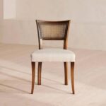 Wooden Cane Dining Chair Set of 2 - Image 4