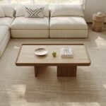 SerenEdge Luxurious Modern Living Table with Minimalist Look and Strong Wooden Construction - Image 3