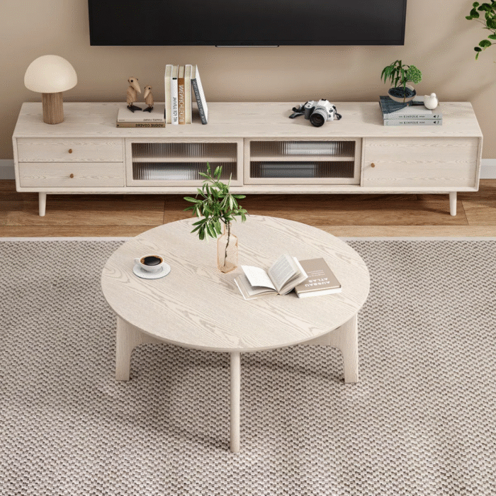 Urban Loom Scandinavian Style Living Room Coffee Table with Minimalist Design and Smooth Finish - Image 5