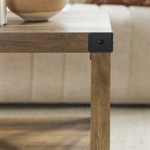 NovaBloom Designer Coffee Table With Open Storage Shelf, Elegant Wooden Texture And Strong Build - Image 6
