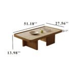 SerenEdge Luxurious Modern Living Table with Minimalist Look and Strong Wooden Construction - Image 5