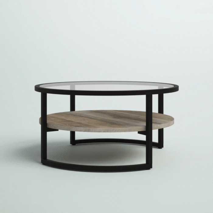 Contemporary Solid Wood Center Table With Wide Polished Top, Strong Frame And Decorative Modern Lifestyle Look - Image 5