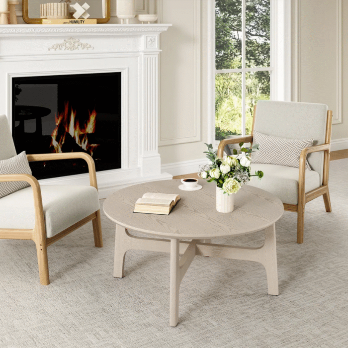 Urban Loom Scandinavian Style Living Room Coffee Table with Minimalist Design and Smooth Finish - Image 4