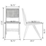 Solid Wood Cane Side Chair (Set of 2) - Image 4