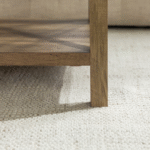 NovaBloom Designer Coffee Table With Open Storage Shelf, Elegant Wooden Texture And Strong Build - Image 9