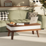 NexaForm Designer Coffee Table With Built-In Storage and Smooth Polished Surface