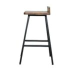 Counter Stool Solid Wood & Metal Leg - Image 2