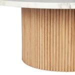 Ethereal Aura Marbled Wood Round Coffee Table - Image 5