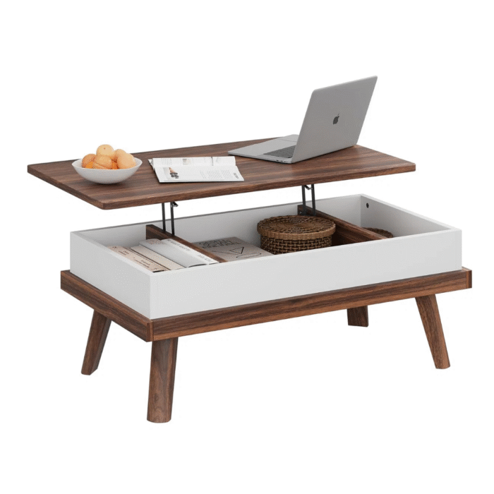 NexaForm Designer Coffee Table With Built-In Storage and Smooth Polished Surface - Image 3