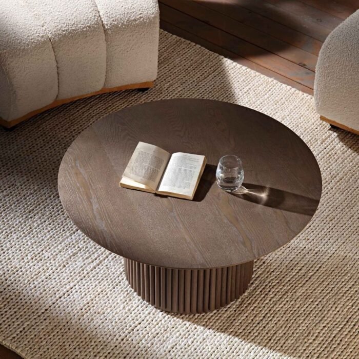 Round Pedestal Coffee Table - Image 2