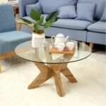 VibeNest Coffee Stand With Tempered Glass