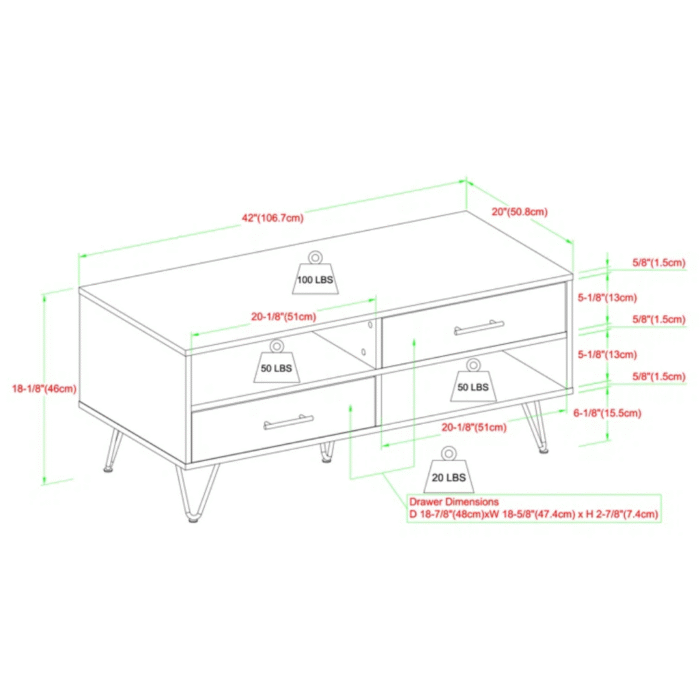 Nordora Stylish Wooden Living Room Table With Smooth Finish - Image 8