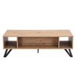 Wooden Oak Effect Coffee Table - Image 6