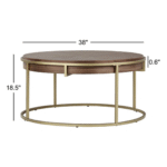 VistaGlow Premium Wooden Center Table With Spacious Top, Sleek Finish And Modern Minimalist Living Room Design - Image 6