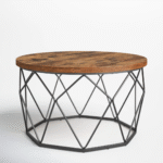RusticNova Solid Wood Coffee Table wWith Spacious Rectangular Surface, Sturdy Legs And Rustic Contemporary Living Room Design - Image 5