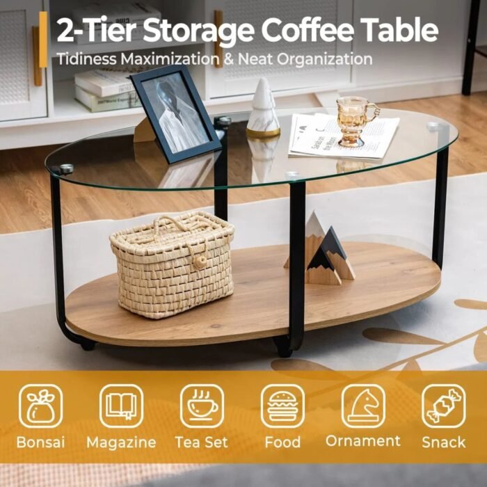 SerenEdge Elegant Solid Wood Living Table With Smooth Finish and Stylish Minimalist Design For Living Rooms - Image 8
