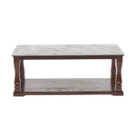 ArdenCraft Coffee Table with Storage Shelf for Living Room - Image 5