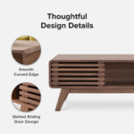 Velora Luxe Premium Handcrafted Coffee Table With Hidden Storage, Spacious Wooden Top And Elegant Modern Living Room Design - Image 4