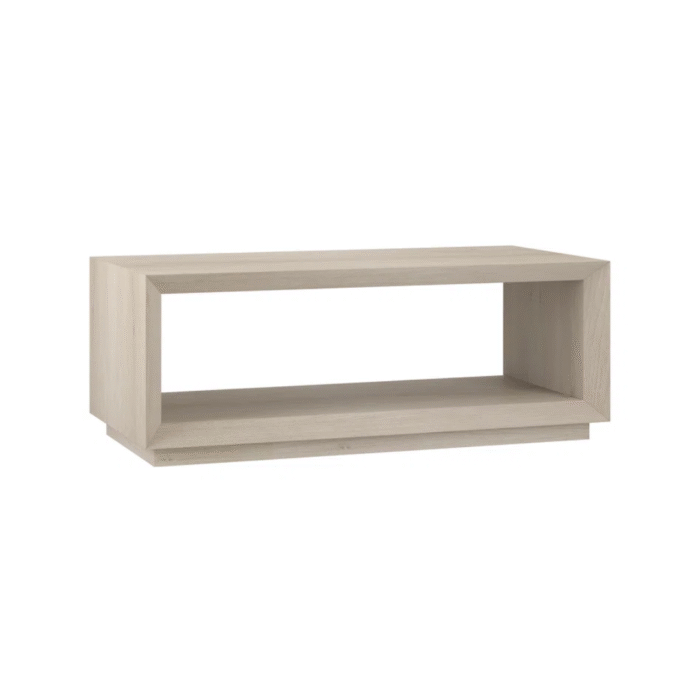 AuraStone Premium Solid Wood Coffee Table With Smooth Polished Finish And Elegant Contemporary Design - Image 4