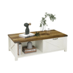 LustreWood Modern Polished Wooden Coffee Table With Timeless Appeal for Living Room Decor - Image 4