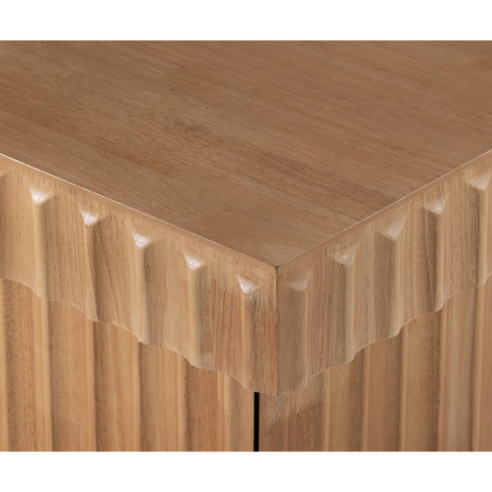 MysticLoom Rustic Charm Wooden Coffee Table With Natural Texture and Strong Build - Image 4