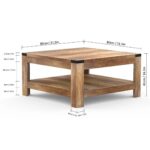 CasaNova Living Table With 2-Tier Storage Shelves - Image 9