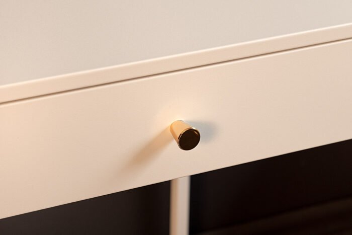 White Frame With Drawer Bedside Table - Image 5
