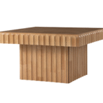 MysticLoom Rustic Charm Wooden Coffee Table With Natural Texture and Strong Build - Image 5