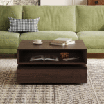Elementra 31.5'' Square Rotatable Wood Coffee Table With Open Storage Space - Image 3