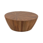 Eclipse Handcrafted Nesting Coffee Table Set With Sleek Wooden Base and Contemporary Minimalist Look - Image 3