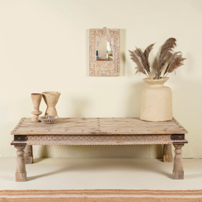 LuxeEdge Centerpiece Teak Wood Coffee Table Ibiza Style 150cm - Image 2