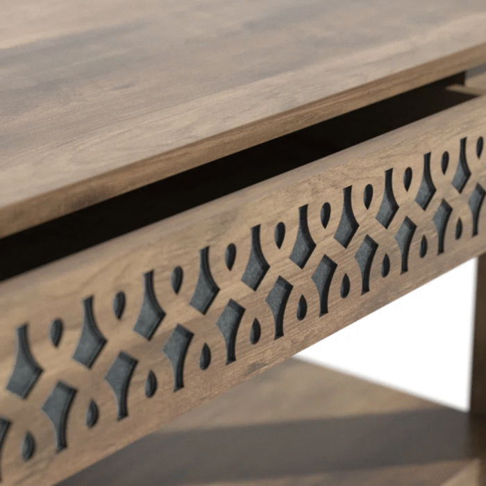 LoomEdge Sleek Industrial Coffee Table with Storage - Image 3