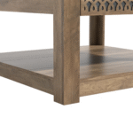 LoomEdge Sleek Industrial Coffee Table with Storage - Image 9