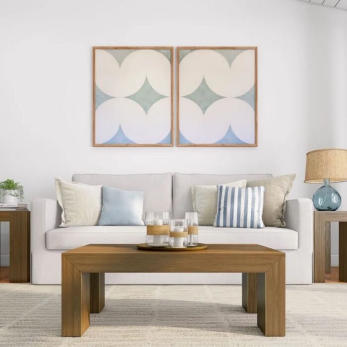 Havenora Modern Solid Wood Square Coffee Table With Handcrafted Design And Spacious Functional Top - Image 1