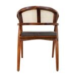 Cane Chair with Cushion - Brown - Image 7