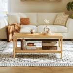 Moderna Curve Designer Coffee Table With Smooth Curved Edges, Premium Wooden Finish And Contemporary Living Room Style - Image 2