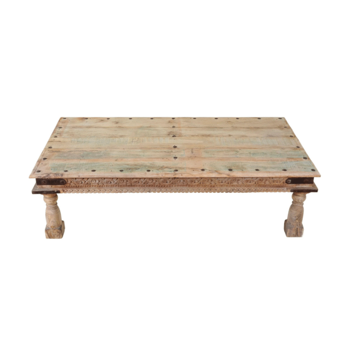 LuxeEdge Centerpiece Teak Wood Coffee Table Ibiza Style 150cm - Image 3