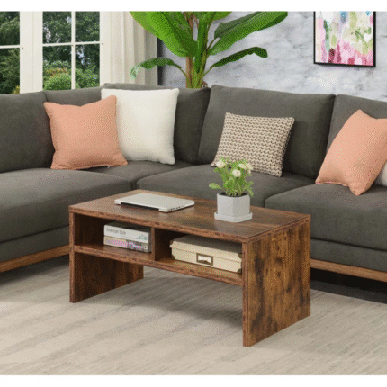 ArdenCraft Designer Premium Coffee Table With Handcrafted Wooden Detailing and Modern Appeal