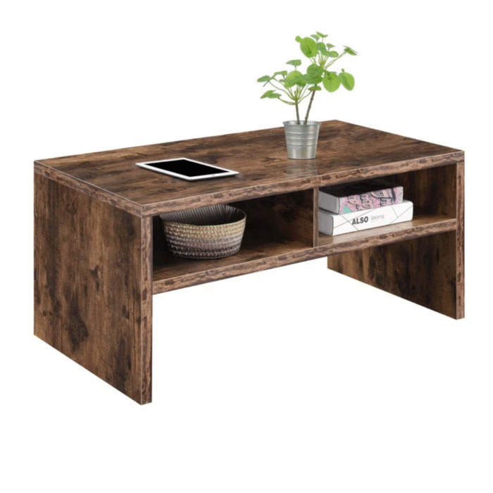 ArdenCraft Designer Premium Coffee Table With Handcrafted Wooden Detailing and Modern Appeal - Image 3