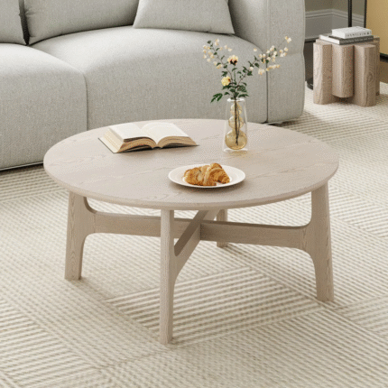 Urban Loom Scandinavian Style Living Room Coffee Table with Minimalist Design and Smooth Finish
