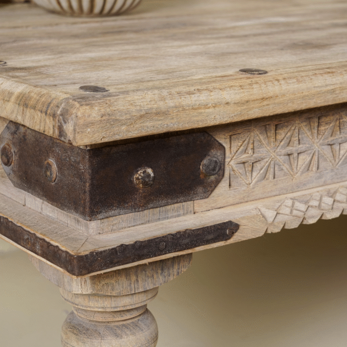 LuxeEdge Centerpiece Teak Wood Coffee Table Ibiza Style 150cm - Image 4