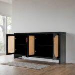 Solid Wood Buffet Cabinet with 4 Doors / Buffet Sideboard - Image 4