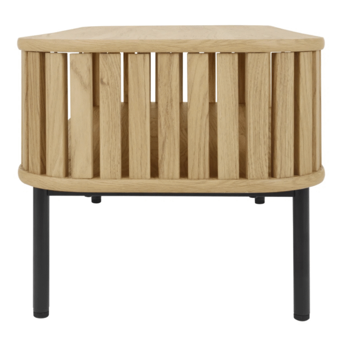 VistaGlow Contemporary Coffee Table with Wide Surface and Elegant Modern Finish For Living Room - Image 7