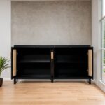 Solid Wood Buffet Cabinet with 4 Doors / Buffet Sideboard - Image 5