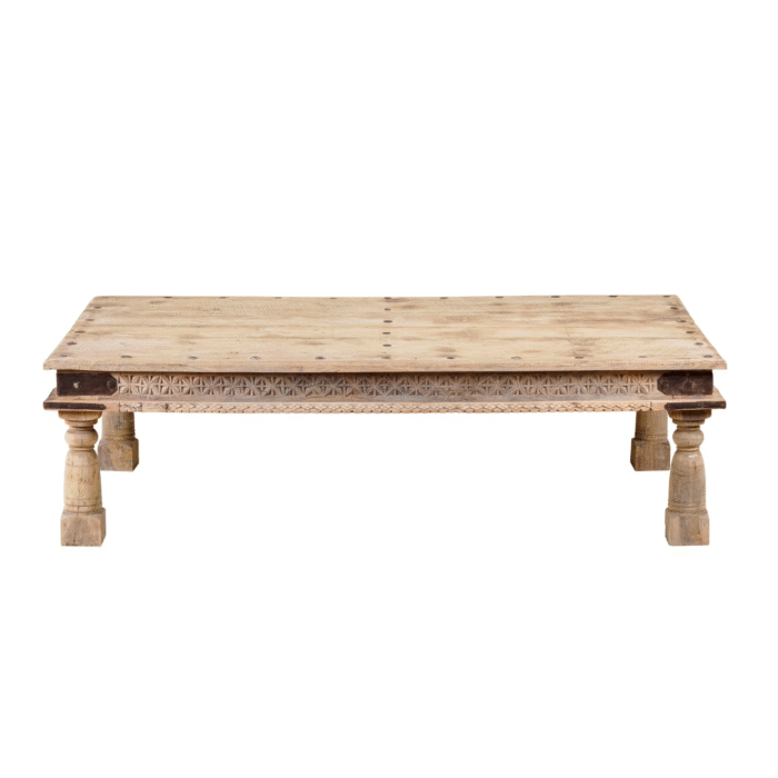 LuxeEdge Centerpiece Teak Wood Coffee Table Ibiza Style 150cm - Image 5