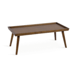 Zenora Modern Solid Wood 4 Legs Coffee Table With Minimalist Design and Smooth Finish for Living Room - Image 5