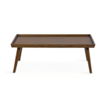 Zenora Modern Solid Wood 4 Legs Coffee Table With Minimalist Design and Smooth Finish for Living Room - Image 3