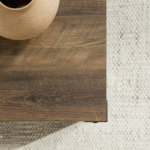 NovaBloom Designer Coffee Table With Open Storage Shelf, Elegant Wooden Texture And Strong Build - Image 7